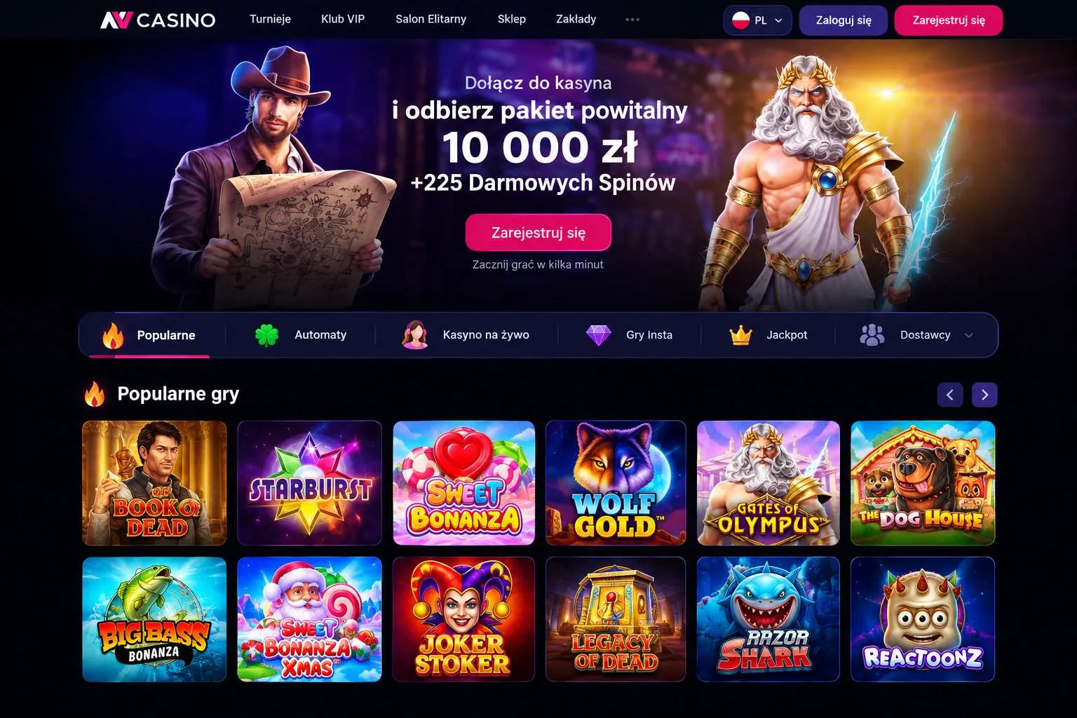 Live casino, crash games i tryb demo – kasyno gry