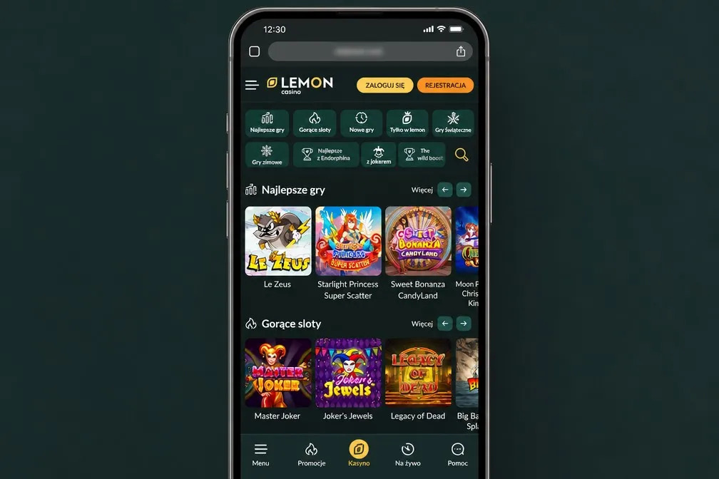 Logowanie na telefonie, komputerze i w wersji mobilnej – Lemon Casino zaloguj