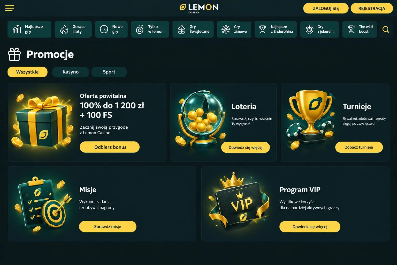 Lemon Casino kod promocyjny — aktualność i źródło