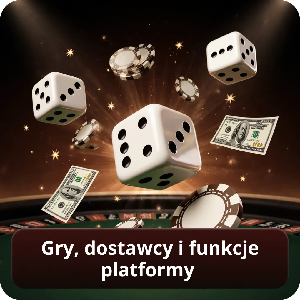 Gry, dostawcy i funkcje platformy