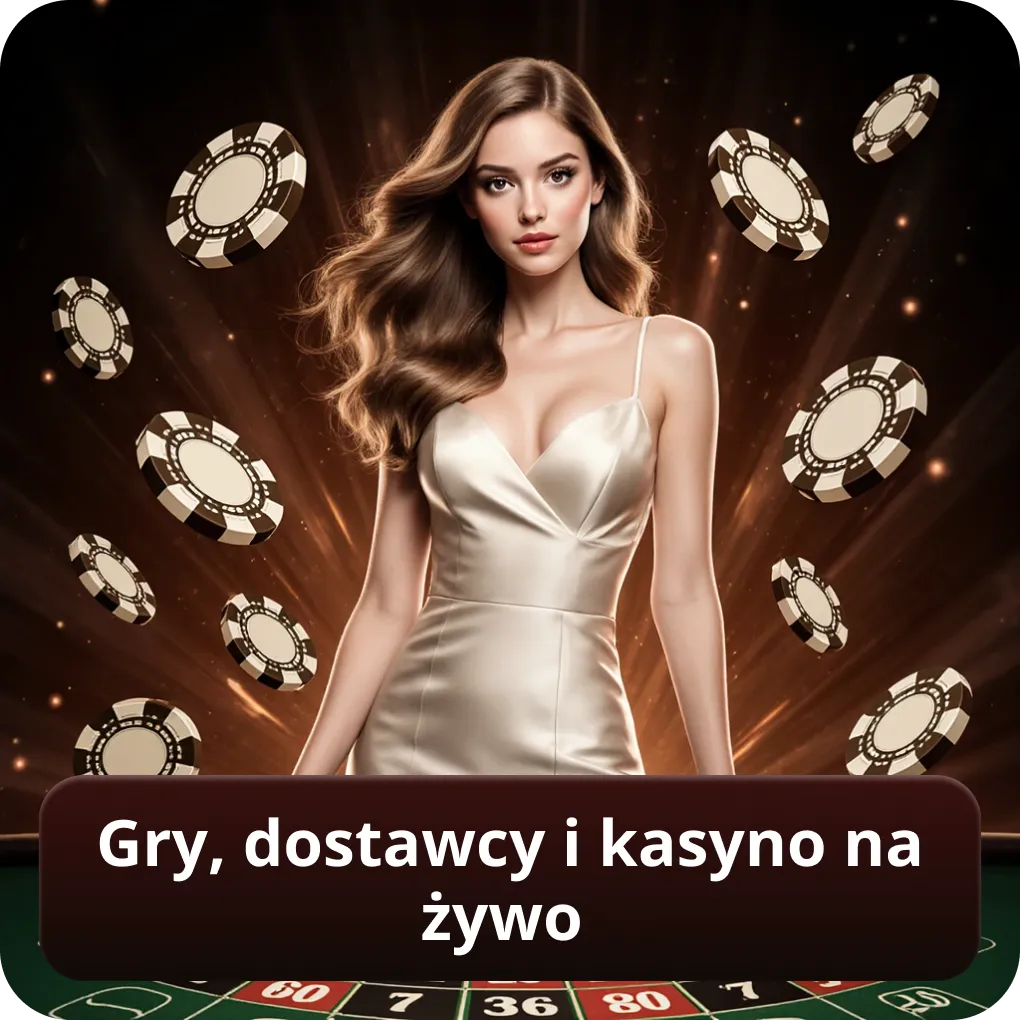 Gry, dostawcy i kasyno na żywo