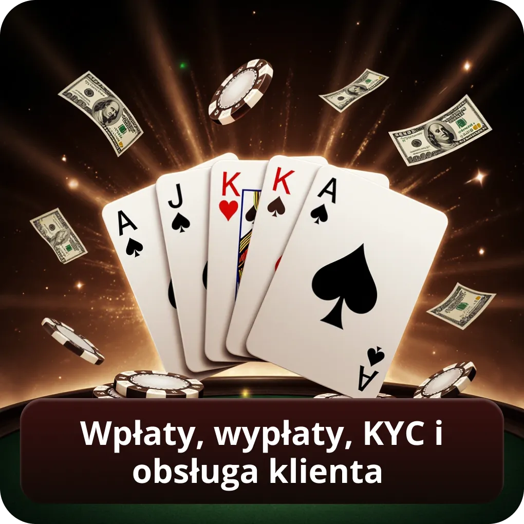 Wpłaty, wypłaty, KYC i obsługa klienta