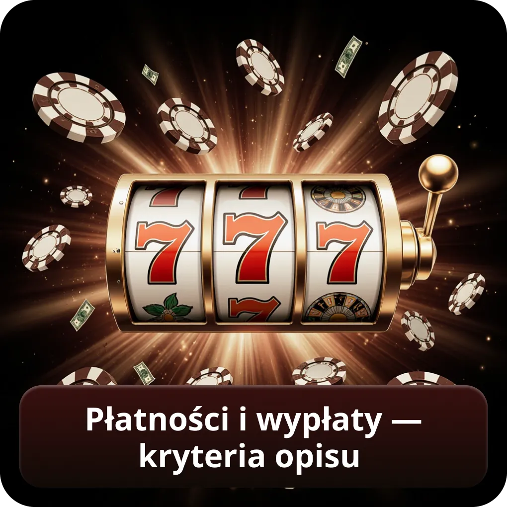 Płatności i wypłaty — kryteria opisu