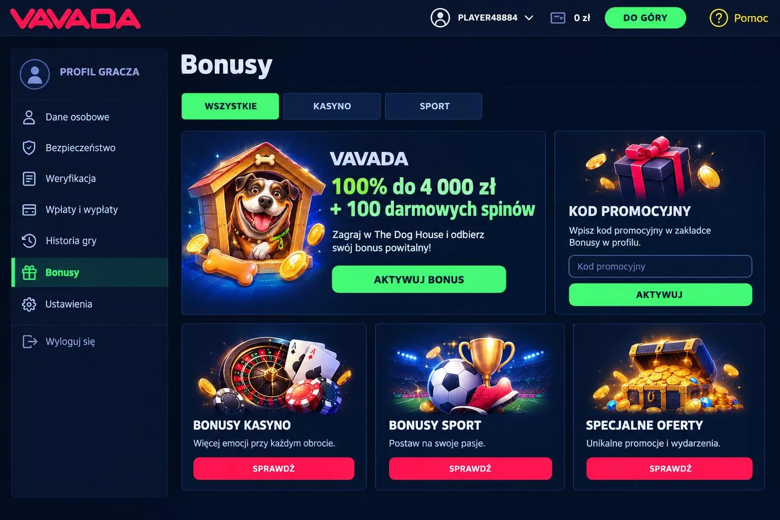 Bonus bez depozytu i darmowe spiny — bonus bez depozytu kasyno