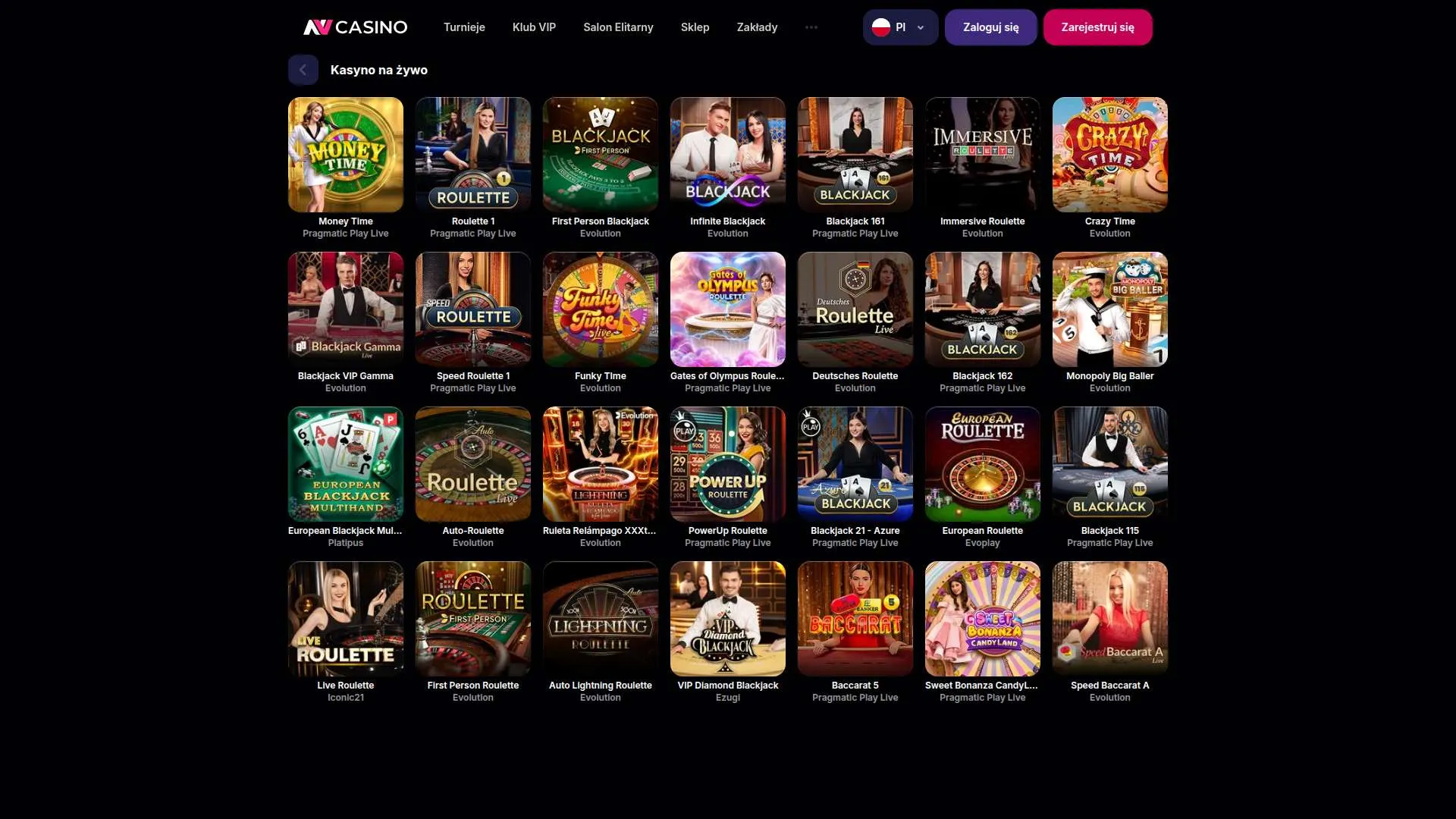 Kasyno na żywo i funkcje mobilne w NV casino app
