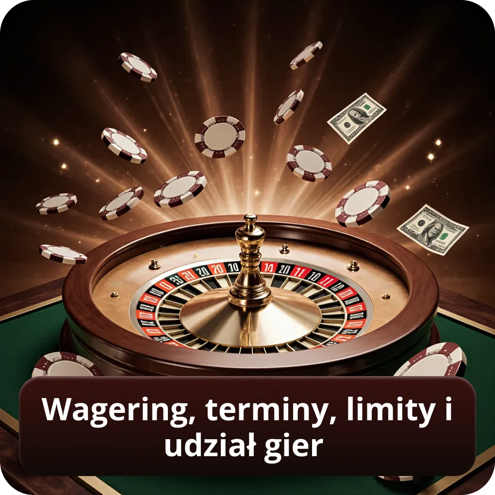 Wagering, terminy, limity i udział gier