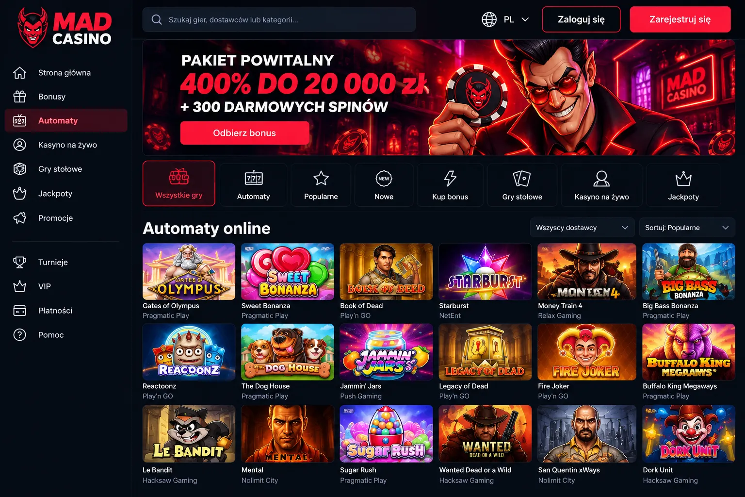 Limity czasu i wydatków — automaty online