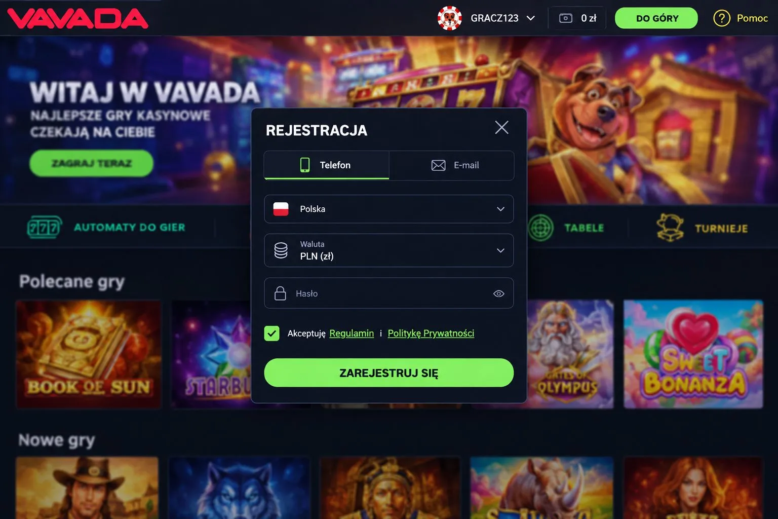 Rejestracja a Vavada logowanie — różnice i wymagania