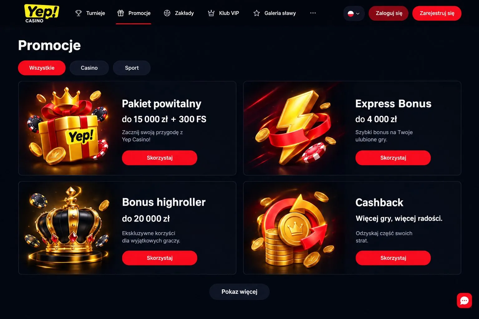 Jak sprawdzić aktualność oferty Yep Casino